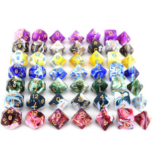 Load image into Gallery viewer, Dual Colour Marble Dice Set D | Free Dice Pouch