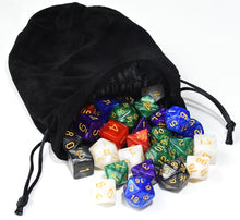 Load image into Gallery viewer, 42 pieces of pearl dice bundle with black dice bag