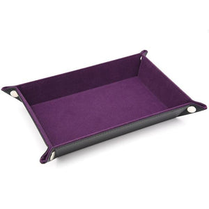 Purple Reversible Rectangle Dice Tray