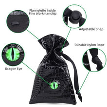 Load image into Gallery viewer, Leather Dragon Eye Dice Pouch