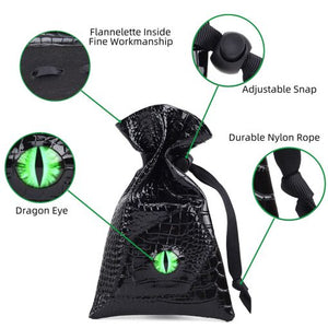 Leather Dragon Eye Dice Pouch