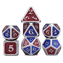 Load image into Gallery viewer, American Dragon Scale Metal Dice Set