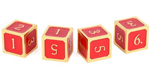 Load image into Gallery viewer, D6 Metal Dice (4pcs)