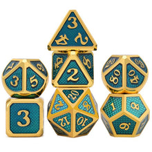 Load image into Gallery viewer, Emerald Dragon Scale Dice Set