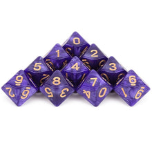 Load image into Gallery viewer, Acrylic D10 Dice Set | 10 Piece