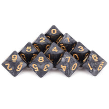 Load image into Gallery viewer, Acrylic D10 Dice Set | 10 Piece