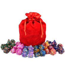 Load image into Gallery viewer, 42 Piece  Nebula Dice Sets with Red Dice Bag