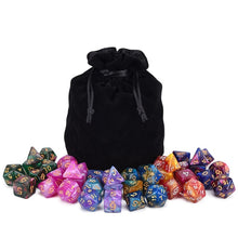 Load image into Gallery viewer, 42 Piece Nebula Dice Sets with Black Dice Bag