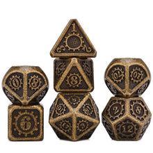 Load image into Gallery viewer, Metal Clockwork Dice Set | 7 piece