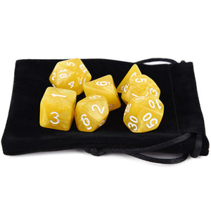 Dual Colour Marble Dice Set E | Free Dice Pouch