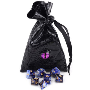 Dual Colour Marble Dice Set E | Free Dice Pouch