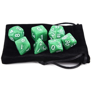 Dual Colour Marble Dice Set E | Free Dice Pouch