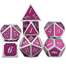 Load image into Gallery viewer, Enamel Metal Dice Set A | 7 piece