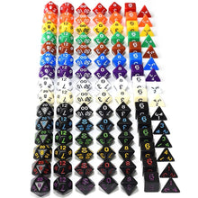 Load image into Gallery viewer, All Opaque Dice Sets in 7 Pieces